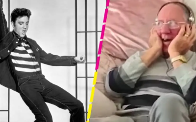 Eddie O’ Brien de 74 años, en una manera de sobrellevar su padecimiento de Alzheimer de la mejor forma.