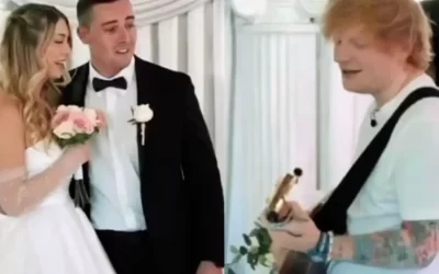Ed Sheeran irrumpe por sorpresa en la celebración de una boda