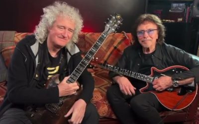 Potente encuentro de Tony Iommi de Black Sabbath y Brian May de Queen para tocar un clásico