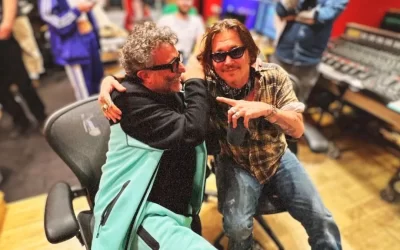 Fito Páez y Johnny Depp en un mismo estudio de grabación en Londres